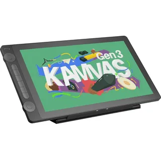 Huion Kamvas 16 Gen 3 Gs1563 Grafiktablett (15.80", 5080 lpi), Grafiktablett, schwarz