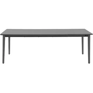 Sunfun Solo Gartentisch  (L x B x H: 230 x 100 x 76,5 cm, Aluminium, Sintered Stone, Night-Grey, Ausziehbar)