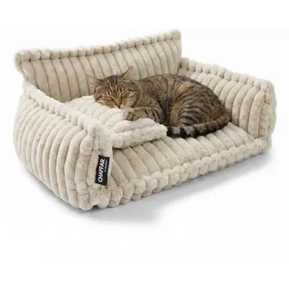 noviclass-shop Hundesofa | Katzensofa 'Chaffar' | Creme M (80cm))