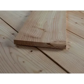 Europäische Lärche Glattkantbretter, 21x195 mm, KD, glatt