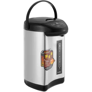 Heißwasserspender, Glühweinkocher 4L Wasserkocher Edelstahl mit Thermostat und Überhitzungsschutz Heißgetränkeautomat Heißgetränkespender Thermopot 750W für Schule, Haus, Büro, Hotel