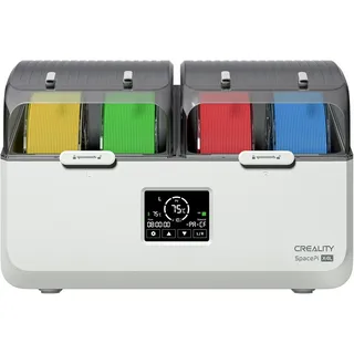 Creality Space Pi X4 Filament-Trocknungsbox, Space Pi Filament-Aufbewahrungsbox für 4 Spulen, Zwei Unabhängige Heizelemente, die Temperaturen von Bis zu 75 °C Erreichen Können, Geeignet für PLA/PETG