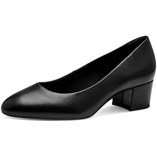 TAMARIS Damen Pumps Blockabsatz; BLACK LEATHER/schwarz; 39 EU