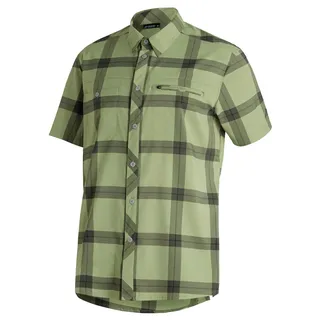 Maier Sports Herren Kasen Kurzarmhemd - 60 - green check