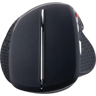 Ergonomique Jaguar Ergonomische kabellose Maus für Rechtshänder, Schwarz | Daumen-Scrollfunktion, Anpassbare DPI, USB-A-Dongle-Aufbewahrungsfach, Präzise und kompakte PC- und Laptop-Maus