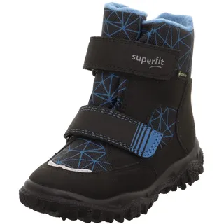 superfit Jungen HUSKY warm gefütterte Gore-Tex Schneestiefel, SCHWARZ/BLAU 0010, 31 EU