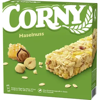 CORNY Müsliriegel Haselnuss 6 x 25 g