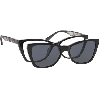 BRILO Lesebrille mit Sonnenbrillen-Overlay Damen Herren (REC650-A, 2, Dioptrien)