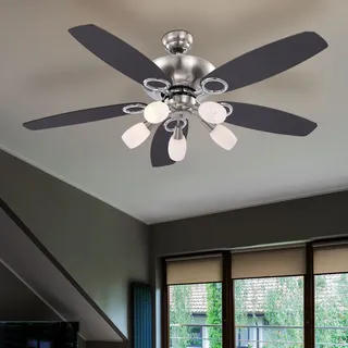 GLOBO LED Deckenventilator 0 cm Deckenventilator Weiß