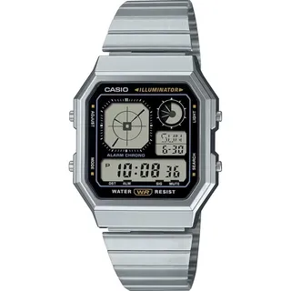 Casio Digital Edgy Collection A130WE-1AEF Edelstahl 34 mm A130WE-1AEF