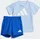 Trainingsanzug ADIDAS SPORTSWEAR ESSENTIALS KIDS SET Mädchen Gr 68 blau glow blau weiß Obermaterial 100 Baumwolle Sportanzüge Trainingsanzug