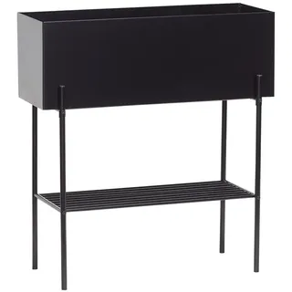 Hübsch Pflanzkasten 70 x 28 x 76 cm Schwarz