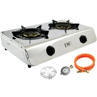 NJ Gaskocher NJ-60 2-flammig 7,6 kW