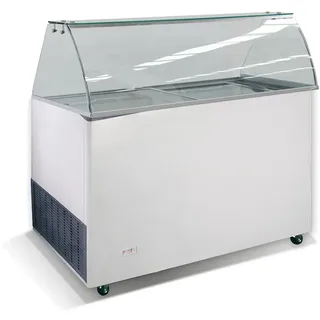 CombiSteel Speiseeisvitrine Eistheke Eisvitrine Eistruhe Verkaufstheke 230L Gastro