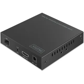 Digitus HDMI Fiber KVM IP Receiver, 4K/60Hz KVM Switch, Schwarz