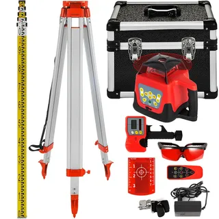 Vevor Professional Rotationslaser max. Arbeitsbereich 500 m rot 360 Grad