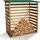 Rückwand 64 x 116 x 123 bis 0 75 m3 Braun
