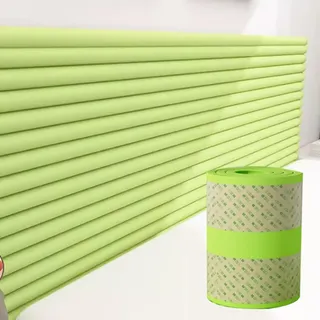 Wandkissen Wandpolster Bett 200cm, Wandpolster Kinderzimmer, Polsterpaneel Wand, Antikollision/Isolierung, Wandpolster Selbstklebend Wandschutz Bett für Kinder, Green, 20x200 cm