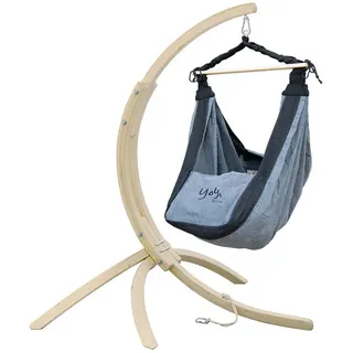 Lola Hängematten Hängemattengestell Lola Babyhängematte Babywiege YoYo BIG noire Set mit Baby