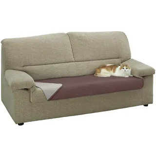 Estoralis | AVA | Sofaauflage | Wendbarer gesteppter Stoff – dient als Haustierbett | Farbe - Beige/Blaun | 100% haustierfreundliches Größe 65x110 cm. Schutz für alle Arten von Sofas