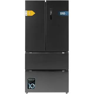 Cecotec Bolero CoolMarket FD 510 Dark French Door (510 l, 1830 mm hoch, Schwarz)