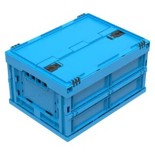 Walther Klappbox Falter 4322 V1 DL, 19 Liter, mit Deckel, blau, 40 x 30 x 23 cm