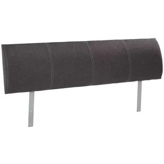 Home4You Kopfteil Polsterkopfteil, Anthrazit | 140 cm | Webstoffbezug