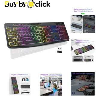TECURS Gaming-Tastatur Beleuchtet DE
