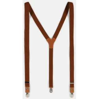 Bugatti Hosenträger "bugatti Herrenträger 6797", braun (cognac), 83% Polyester, 17% Elastodien, Hosenträger Hosenträger