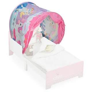 Relaxdays Bettzelt für Kinder Weiß,Rosa,Grau