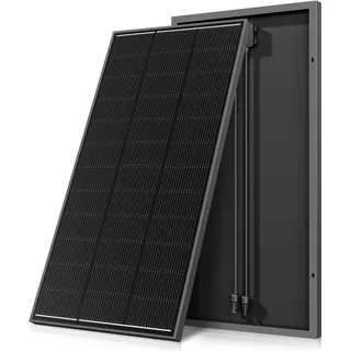 Solarpanel 200w, N-Type 12v solarmodul, SMBB Technologie, Komplett Schwarz Monokristallin Photovoltaik 200 watt Solarpanel, PV Modul für Batterien, Boot,Wohnmobil, Balkonkraftwerk (200w)