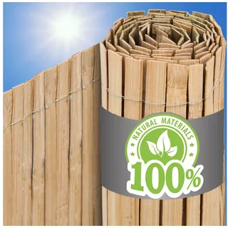 urfence 100x600 Bambus Sichtschutz Zaun Balkon Sonnenschutz Sichtschutzmatte Gartenzaun