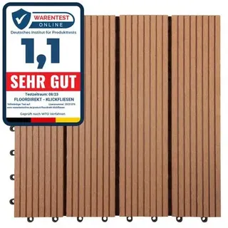 karat gardenoutdoor Klickfliese WPC Royal Bronze 30 x 30 cm 11 St.