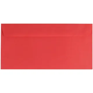 Stylex 100 farbige Briefumschläge / Din lang / Farbe: rot