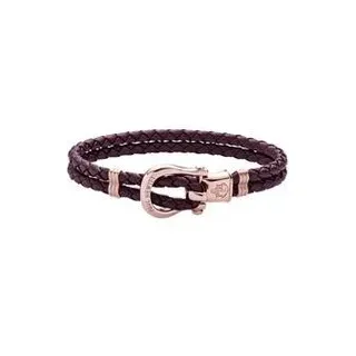 Phinity Armband aus Leder in Dark Mauve