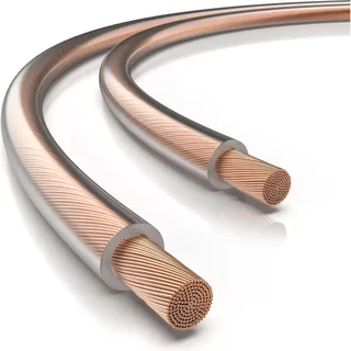 Primewire Lautsprecherkabel - OFC - 2 x 2,5 mm2 Boxenkabel - Polaritätskennzeichnung - 50m