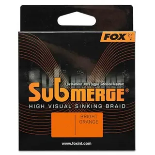 Fox Submerge Orange Sinking Braid - Orange - 20.4kg / 45lb