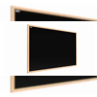 ALLboards Kreidetafel 80x50 cm, Naturholzrahmen