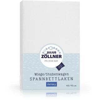 Julius Zöllner Spannbetttuch Jersey weiß 90/40
