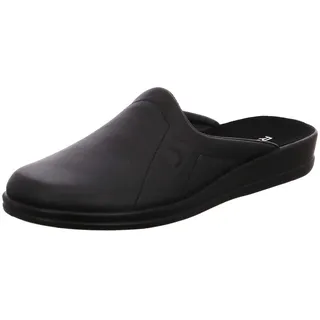 Rohde Herren Hausschuhe Pantoffeln Leder Lekeberg 1558-90, Größe:45 EU, Farbe:Schwarz