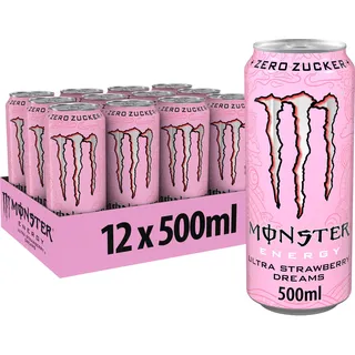 MONSTER ENERGY Ultra Strawberry Dreams Zero Sugar 12x 500ml