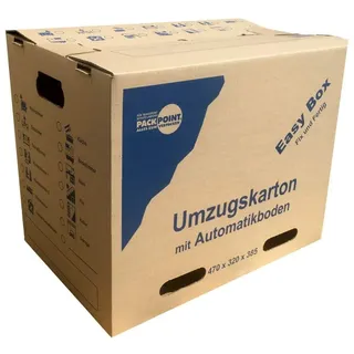 VEPATIM Umzugskarton Transportkarton mit Automatikboden 470 x 320 x 385 mm
