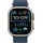 GPS + Cellular 49 mm Titangehäuse natur, Ocean Armband blau