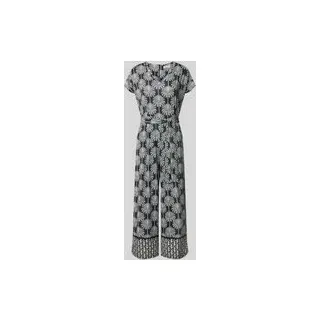 More & More Jumpsuit mit floralem Allover-Print, Black, 34