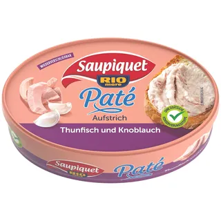 Saupiquet Rio Mare Thunfisch Brotaufstrich Thunfisch & Knoblauch, Cremiger Aufstrich für Brote, Wiederverschließbare Dose, Voller Thunfisch Genuss, 115 g