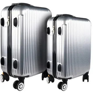 Hti-Living High Level Koffer-Set 2-tlg. silber