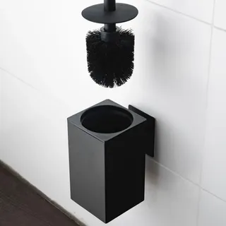 elmowo WC-Bürste Edelstahl Schwarz 2er Set