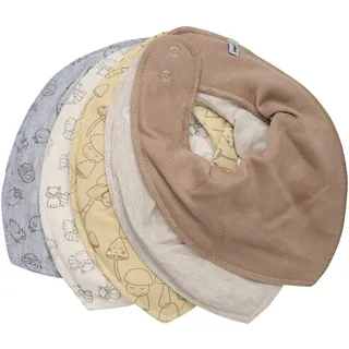 PIPPI Babywear Kinder Lätzchen, Bandana Bib (5-pack) | Straw,