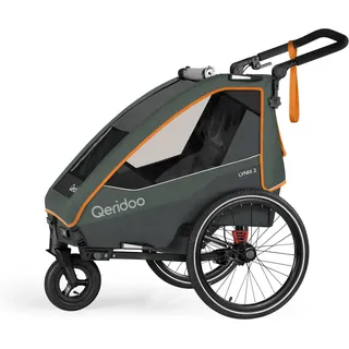 Qeridoo Fahrradanhänger Lynix 2 Forest Green