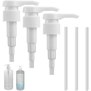 3 Stück Dosierpumpe 1L Sirup für Best Body Nutrition, Best Body Nutrition Dosierpumpe, Sirupspender Wiederverwendbar, Pumpkopf für Shampoo Conditioner, für 28/410 Gewindebehälter Flasche (1L)